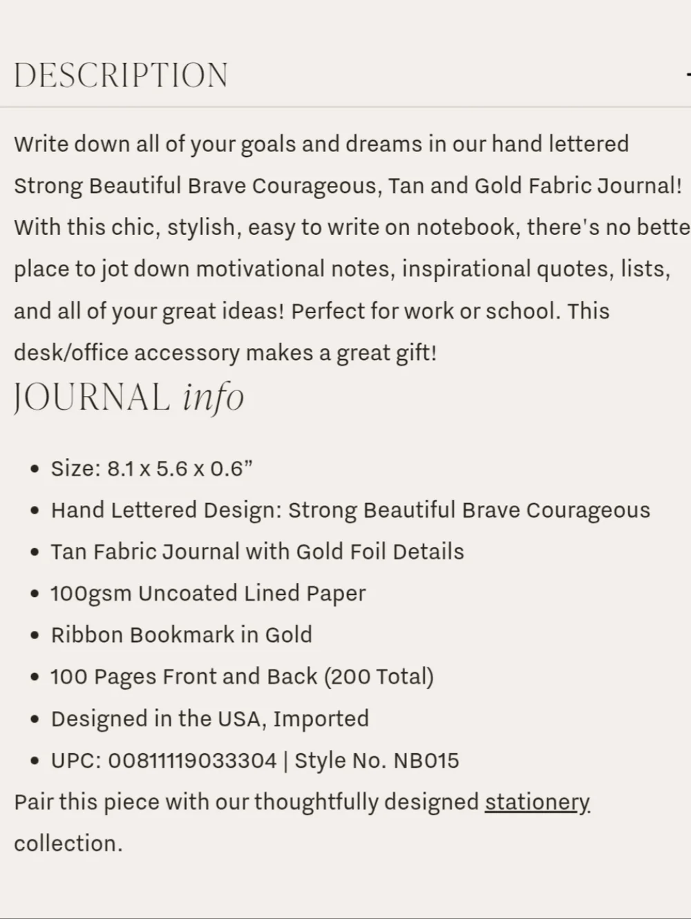 Journal Notebook By Sweet Water Decor - Picture 5 of 5